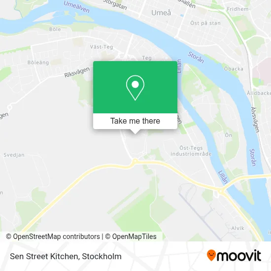 Sen Street Kitchen map