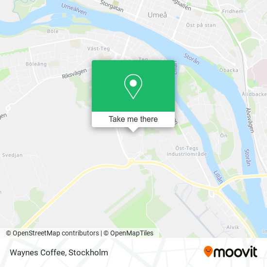 Waynes Coffee map