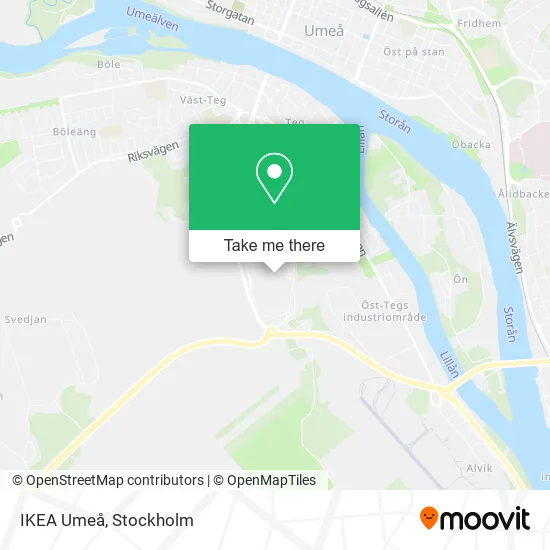 IKEA Umeå map