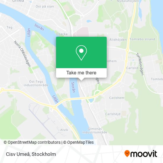 Cisv Umeå map