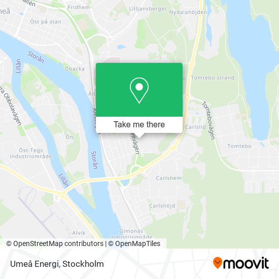 Umeå Energi map