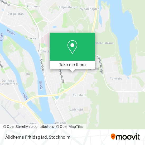 Ålidhems Fritidsgård map