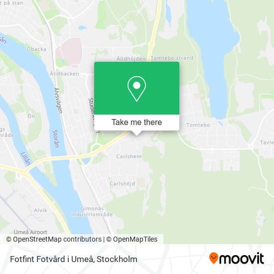 Fotfint Fotvård i Umeå map