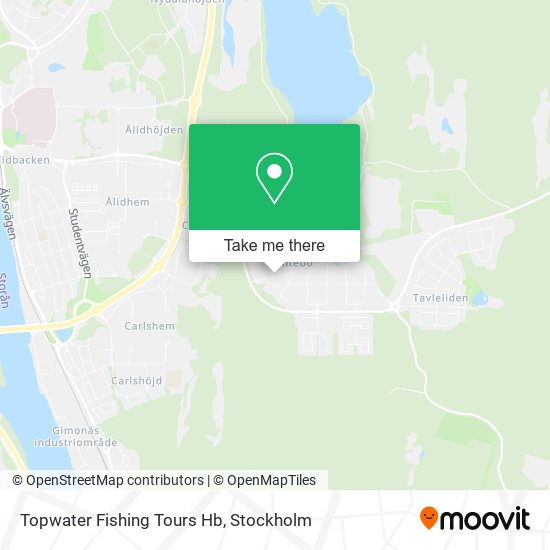 Topwater Fishing Tours Hb map