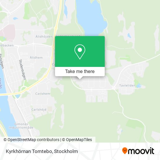 Kyrkhörnan Tomtebo map