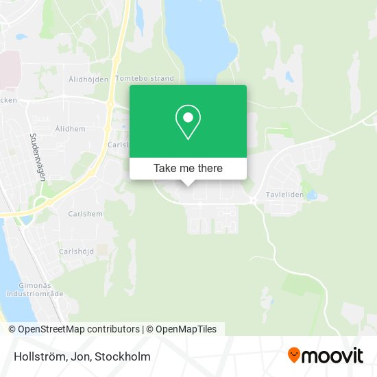 Hollström, Jon map