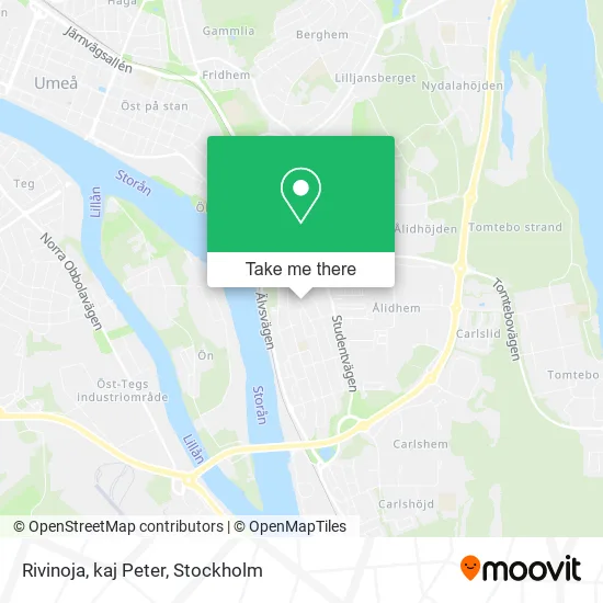 Rivinoja, kaj Peter map