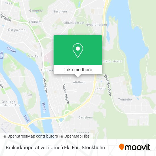 Brukarkooperativet i Umeå Ek. För. map