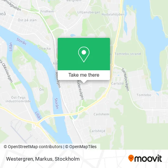 Westergren, Markus map