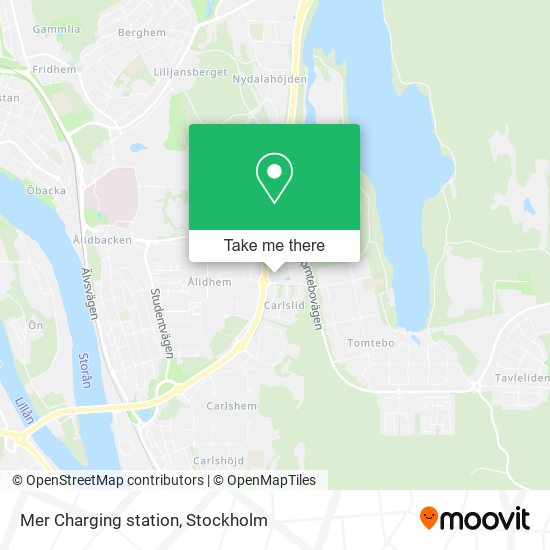 Mer Charging station map
