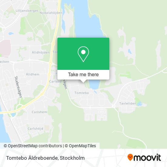 Tomtebo Äldreboende map