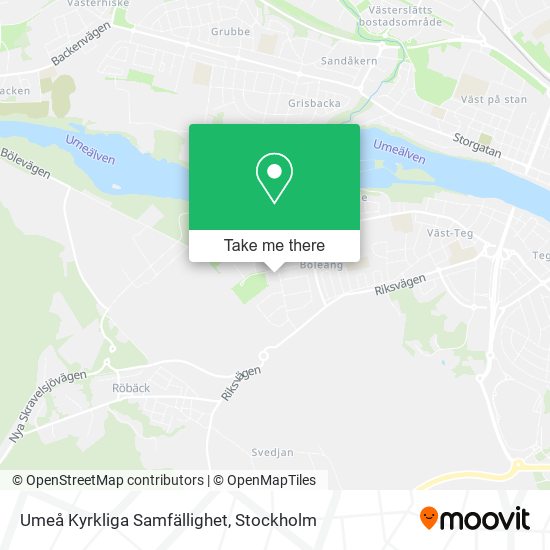 Umeå Kyrkliga Samfällighet map