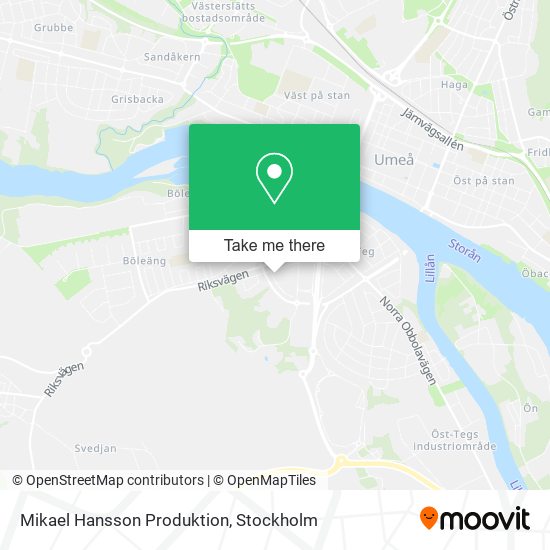 Mikael Hansson Produktion map