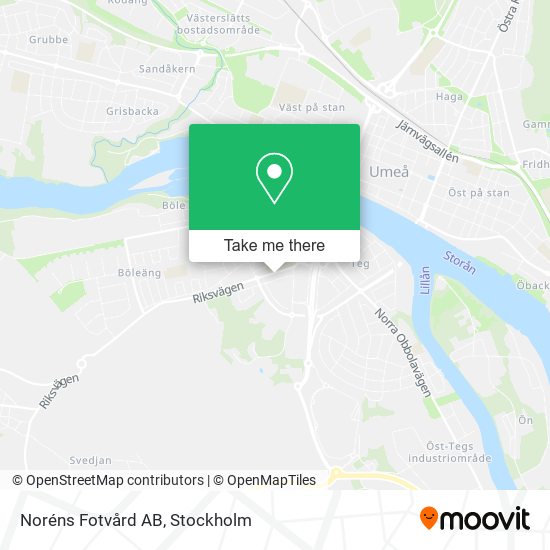 Noréns Fotvård AB map
