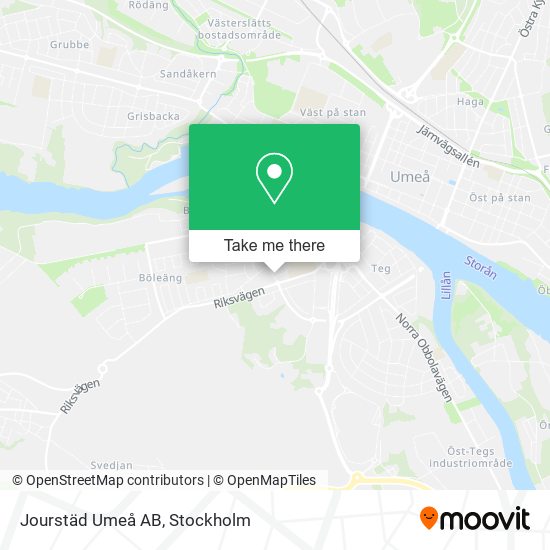 Jourstäd Umeå AB map