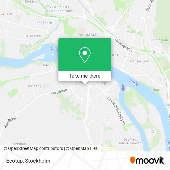 Ecotap map