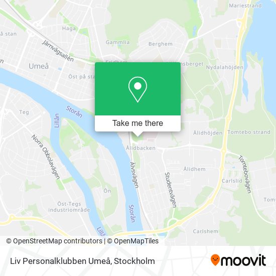 Liv Personalklubben Umeå map