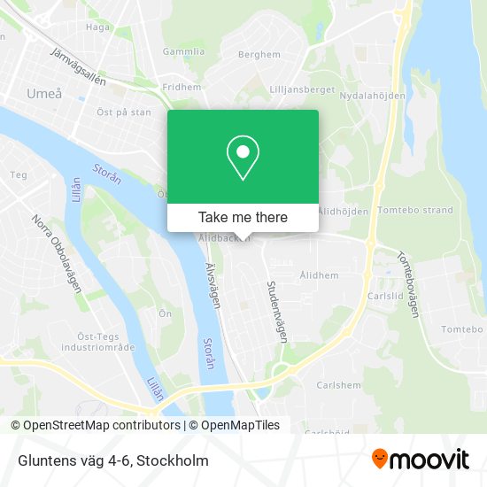 Gluntens väg 4-6 map