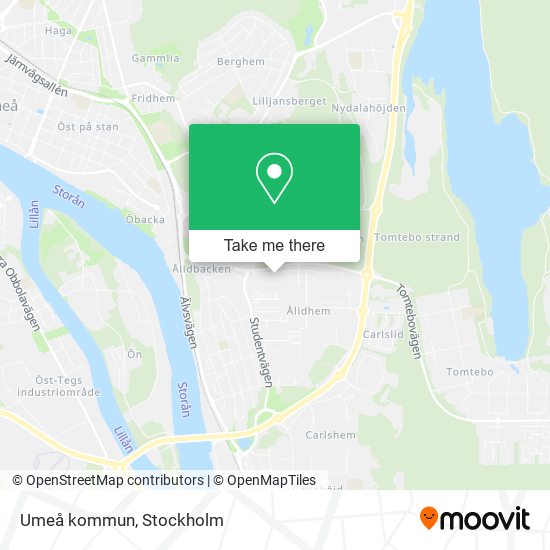 Umeå kommun map