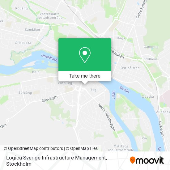 Logica Sverige Infrastructure Management map