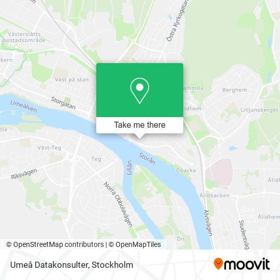 Umeå Datakonsulter map