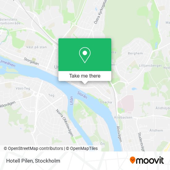 Hotell Pilen map