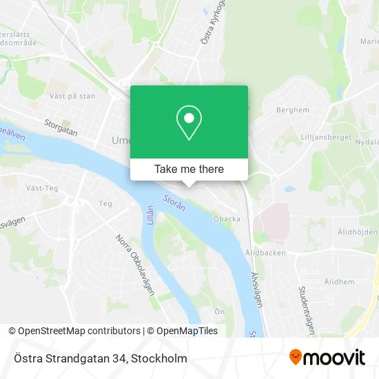 Östra Strandgatan 34 map