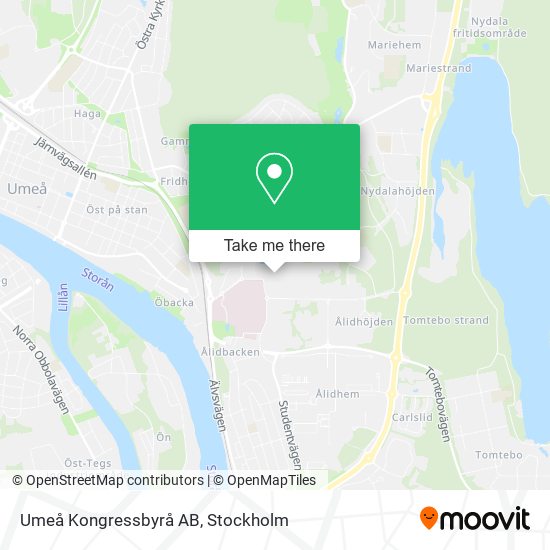 Umeå Kongressbyrå AB map