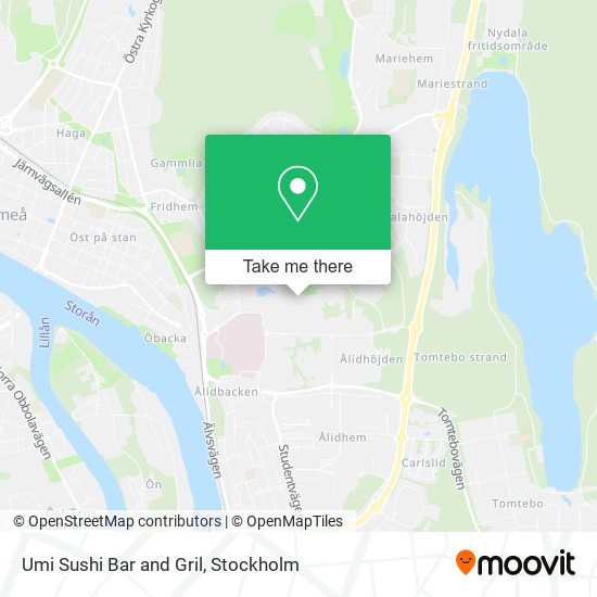 Umi Sushi Bar and Gril map