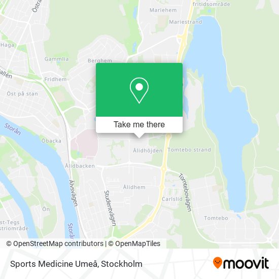 Sports Medicine Umeå map