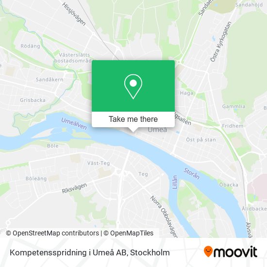 Kompetensspridning i Umeå AB map