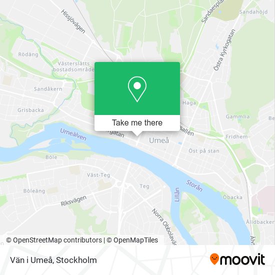 Vän i Umeå map