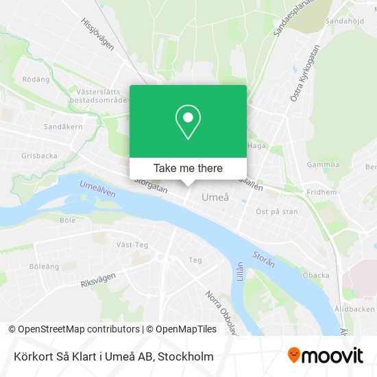 Körkort Så Klart i Umeå AB map