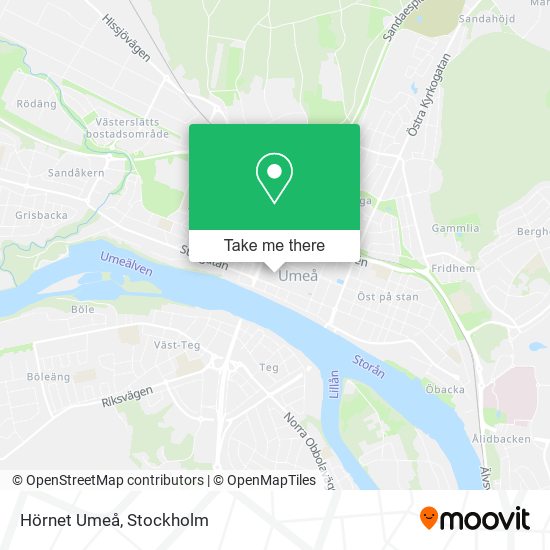 Hörnet Umeå map