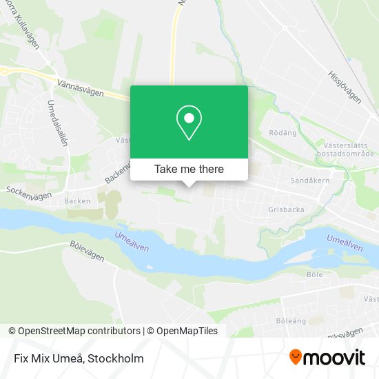 Fix Mix Umeå map