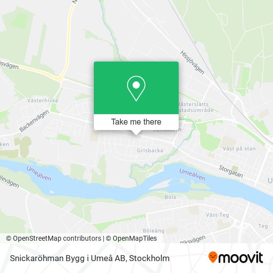 Snickaröhman Bygg i Umeå AB map