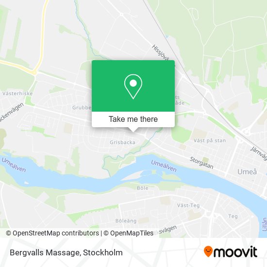 Bergvalls Massage map