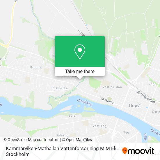 Kammarviken-Mathällan Vattenförsörjning M M Ek map