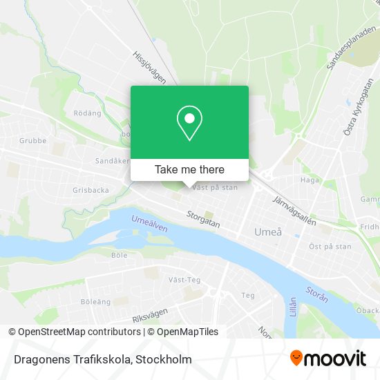 Dragonens Trafikskola map