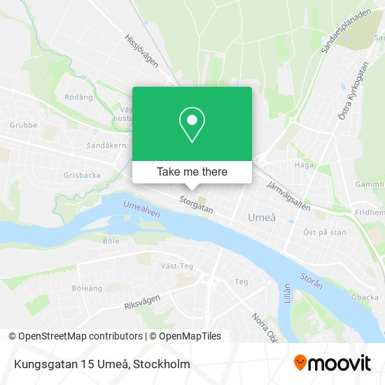 Kungsgatan 15 Umeå map