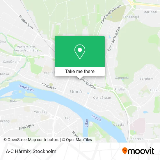 A-C Hårmix map