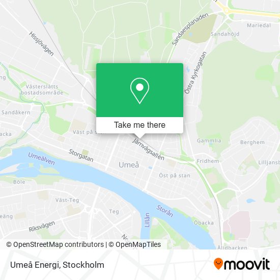 Umeå Energi map