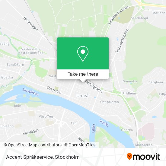 Accent Språkservice map