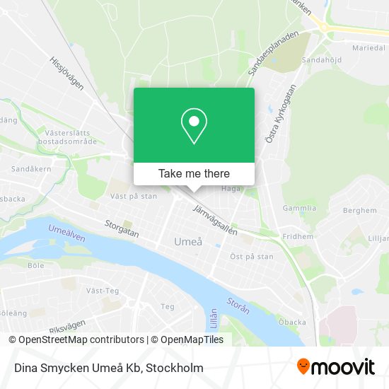 Dina Smycken Umeå Kb map