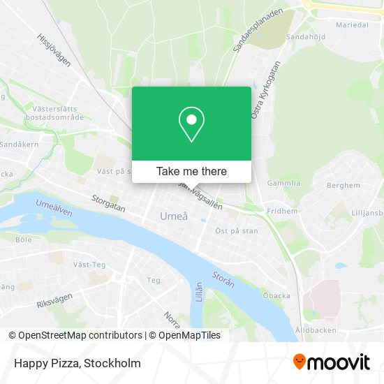 Happy Pizza map