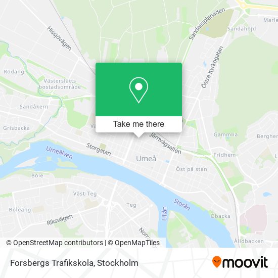 Forsbergs Trafikskola map