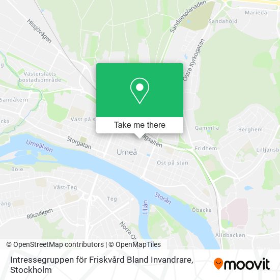 Intressegruppen för Friskvård Bland Invandrare map