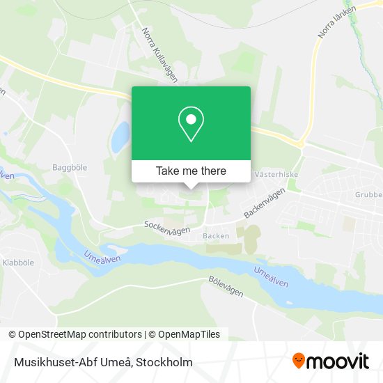 Musikhuset-Abf Umeå map