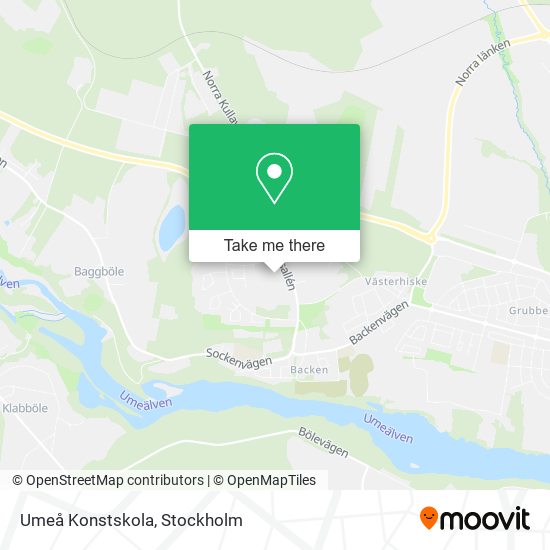 Umeå Konstskola map