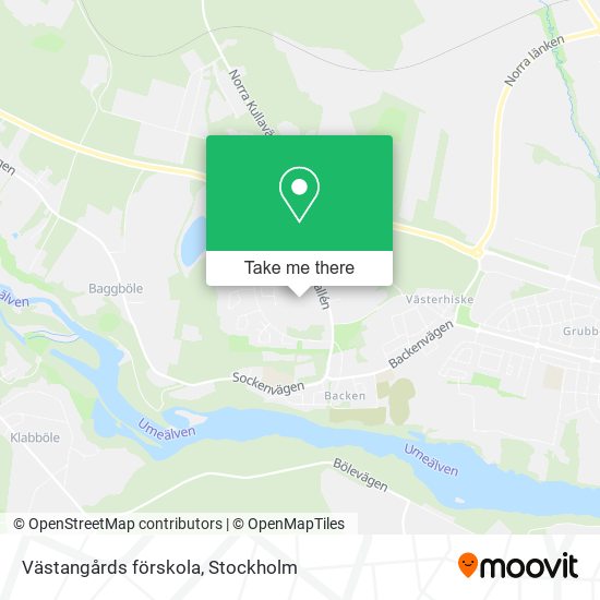 Västangårds förskola map